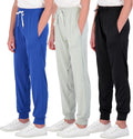 Girls Dry-Fit Jogger Sweatpants 3 Pack - Soft Athletic Comfort Out
