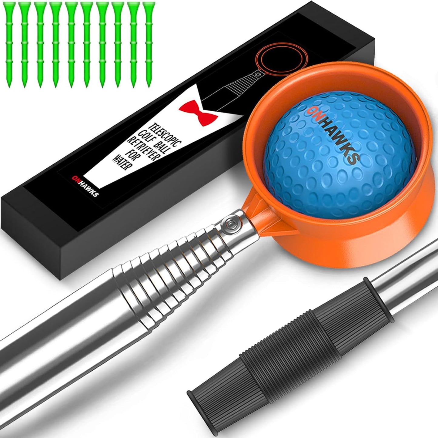 12Ft Telescopic Golf Ball Retriever by ONHAWKS
