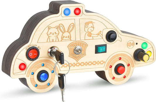 HOOLYUK Wooden Busy Board for Autistic Kids