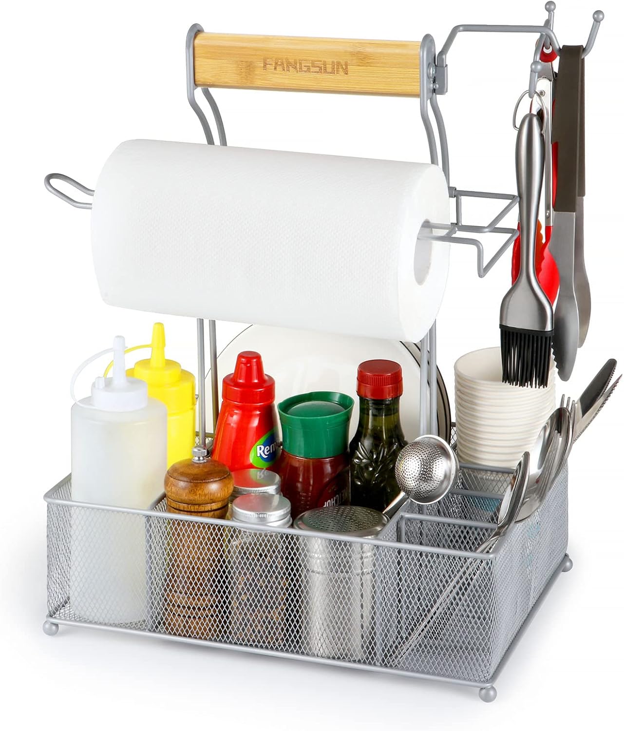 FANGSUN Grill Caddy: Ultimate BBQ Organizer for Outdoor Fun