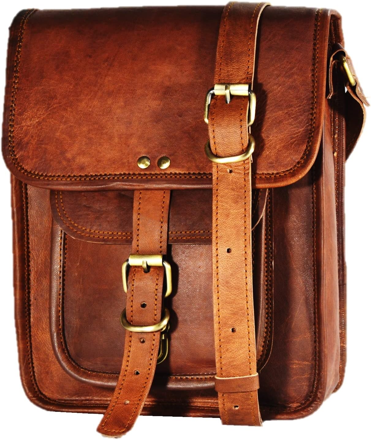 Durable Leather iPad Messenger Bag for Stylish Convenience
