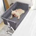 Raised Pet Bunk Bed Dog Bed Attachment to Human Bed - Bedside Lounger
