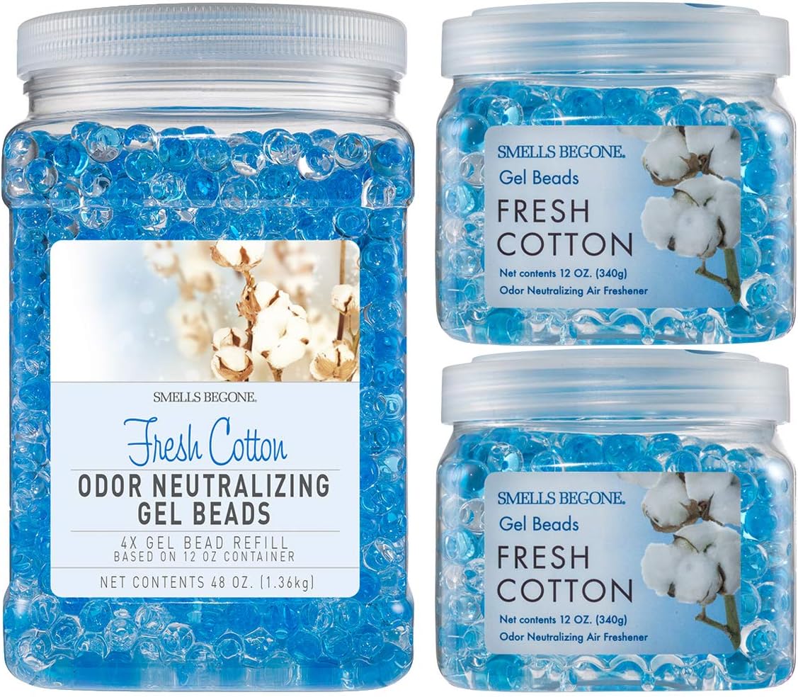 Odor Eliminator Gel Bead Value Pack - Fresh Cotton Scent