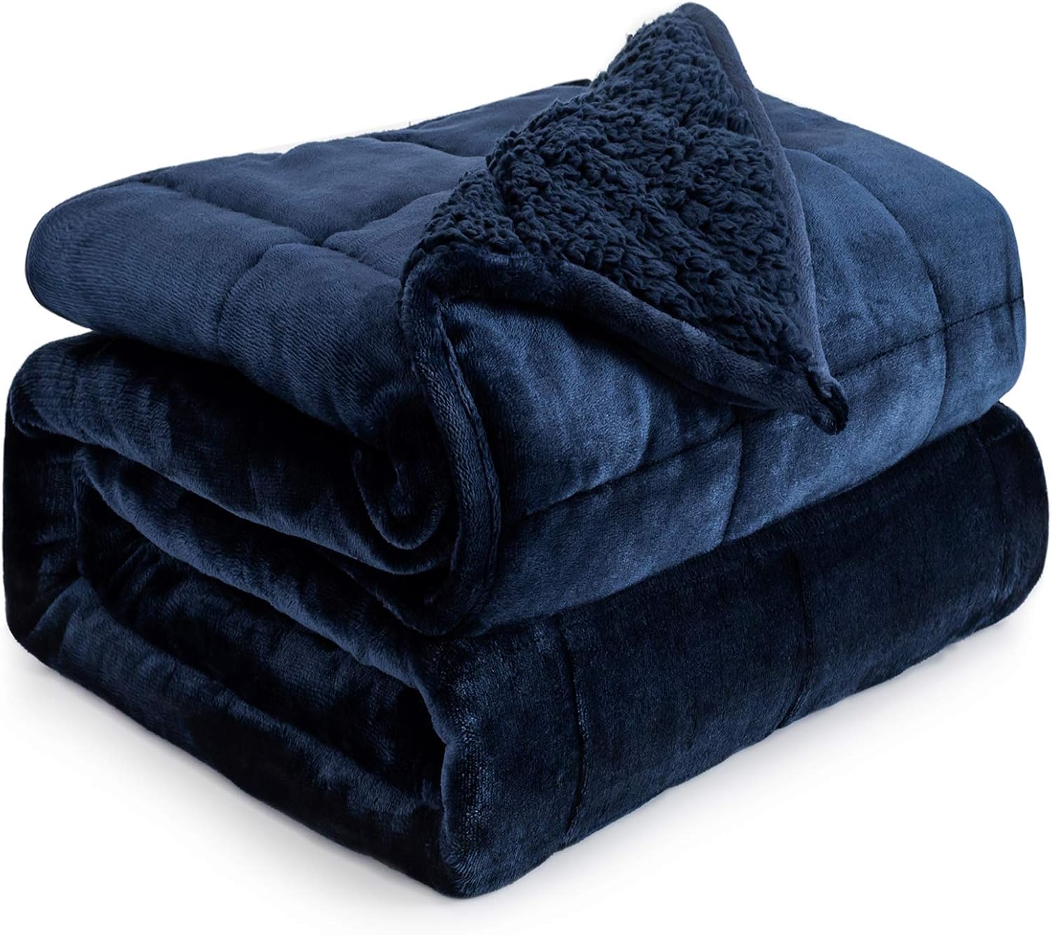 Cottonblue Weighted Blanket 15lbs for Queen Bed, Cozy Plush Comfort
