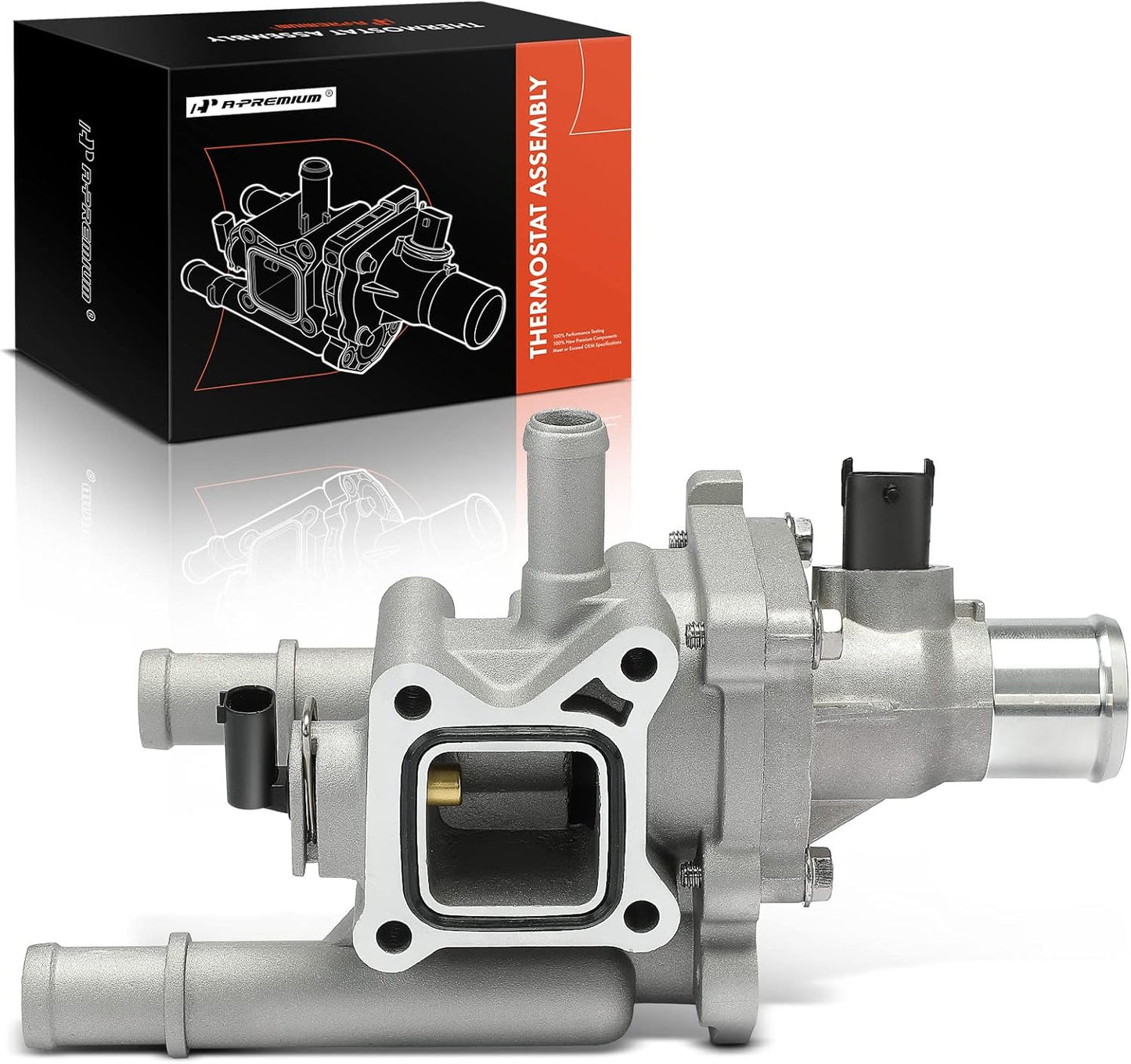 A-Premium Aluminum Coolant Thermostat Housing for Chevy Models