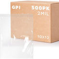 GPI Pack of 500 10in x 12in Reclosable Zip Bags - Bulk Value