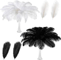 Retrowavy 50 Pcs 14-16 in Large Natural Ostrich Feathers - Bulk Decor