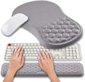 Ergonomic Mouse Pad Wrist Support 2 In 1 Set - Memory Gel Comfort