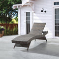 79ft Long Reclining Chaise Lounge Set (Set of 1) - Modern Outdoor