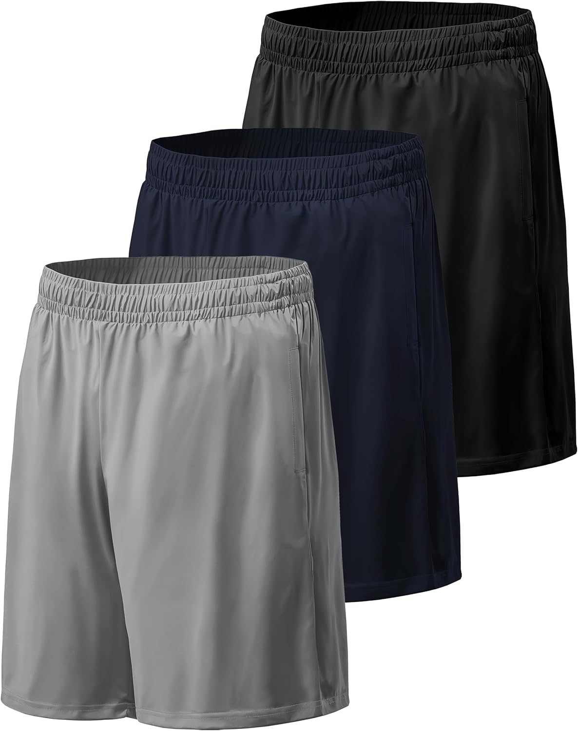 DRSKIN Men's Athletic Shorts 10in Lightweight Quick Dry Sports