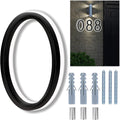 Backlit LED Home Address Numbers 8 in - Modern Lighted House Numbers