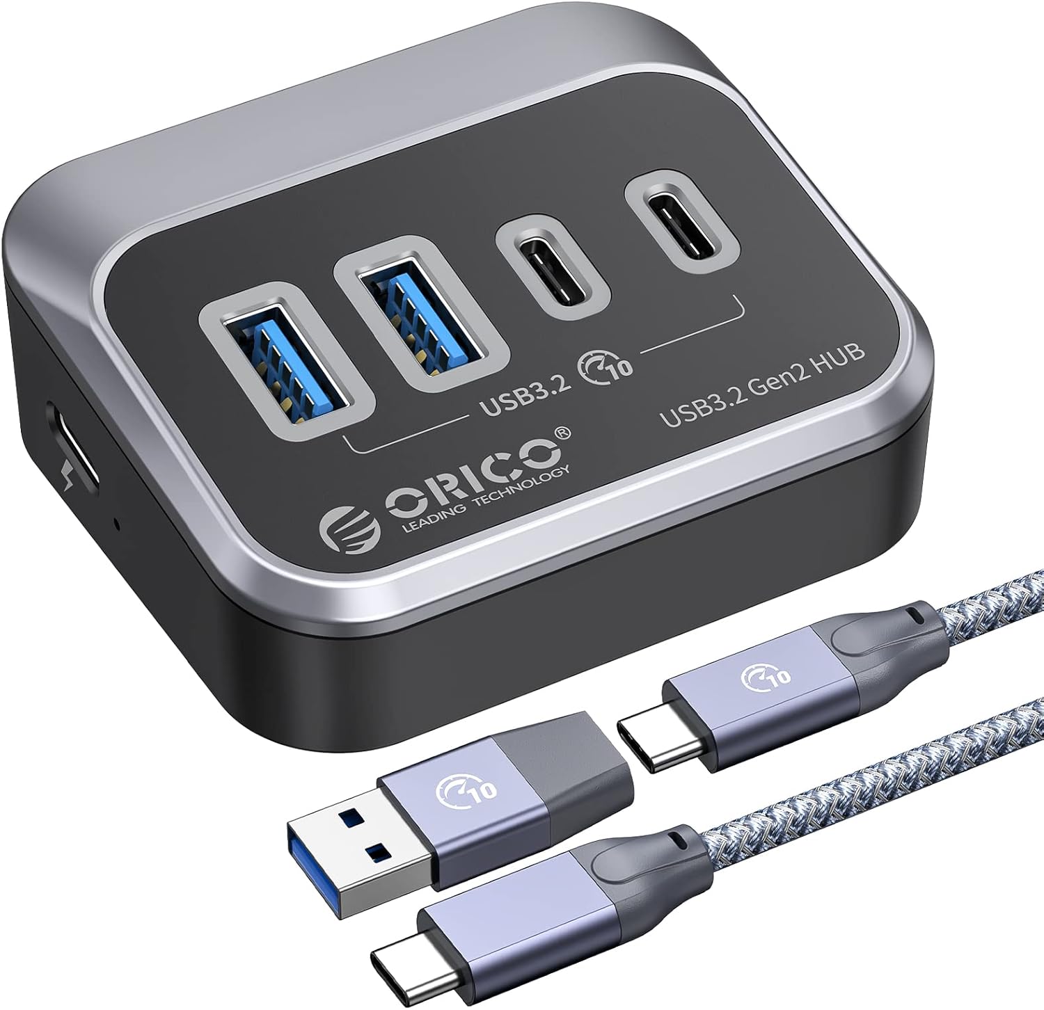 ORICO USB Hub 10Gbps with 4 Ports for Fast Data Transfer