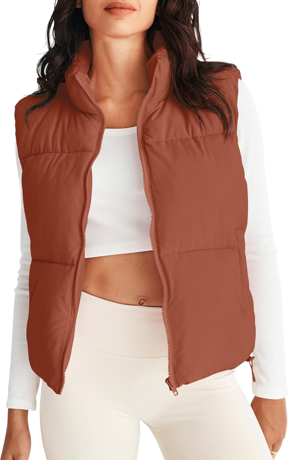Lightweight Warm Puffer Vest for Women - Stylish Fall Winter Wear