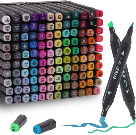 120 Colors Alcohol Markers Set for Professional Artists and Kids