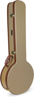 Hardshell Banjo Case Arch-Top Wooden in Vintage Tweed - Deluxe