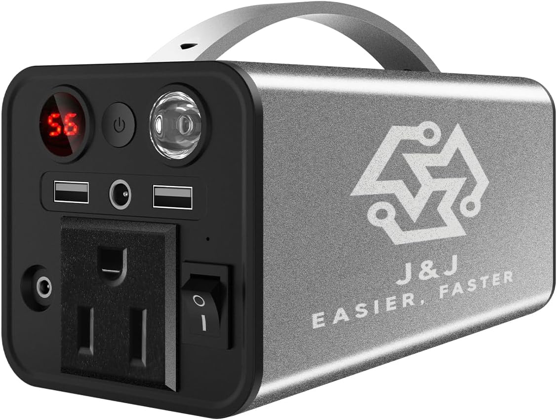 J&J Portable Power Station: Fast Charging, Pure Convenience!