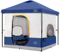 KAMPKEEPER 10x10 Pop Up Canopy Tent: Converts to Camping Tent