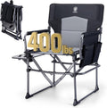 Camping Directors' Chair with Side Table - Compact Folding Camp Chair