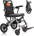 20 LBS Transport Wheelchair Lightweight Foldable - Portable Travel