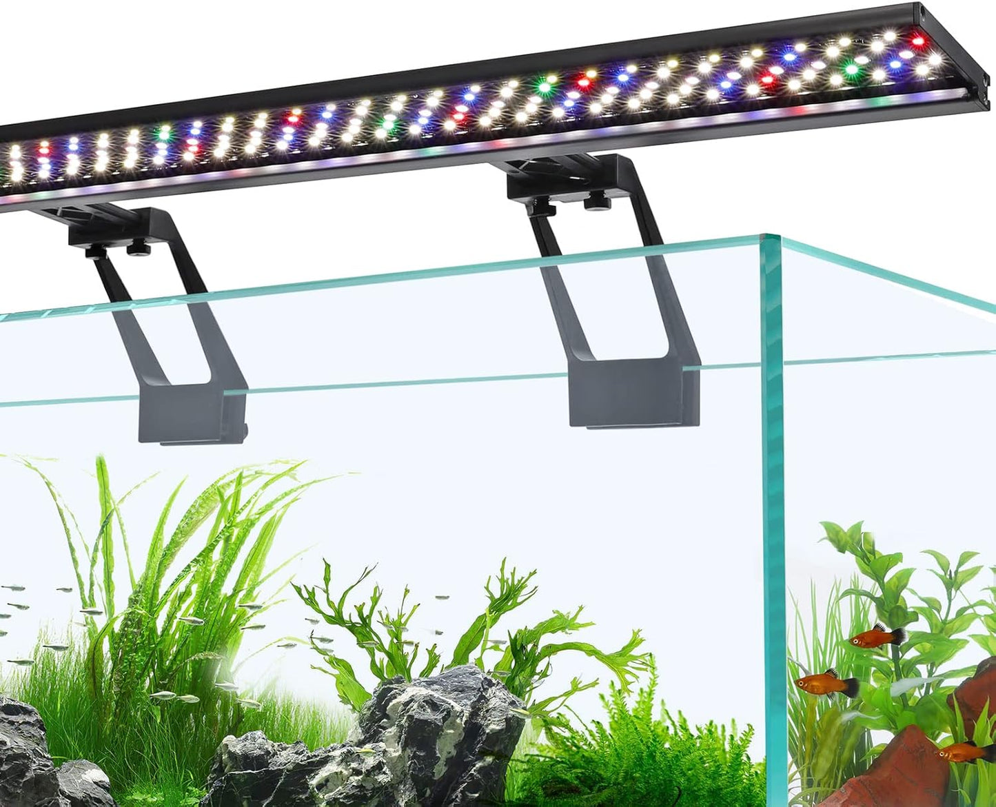 hygger Clip On Full Spectrum LED Light for Fish Tanks 42W