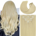 Ultra Seamless Clip in Human Hair Extensions 14in 110g 7pcs