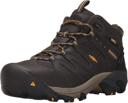 KEEN Utility Men's Lansing Mid Steel Toe Waterproof Work Boots