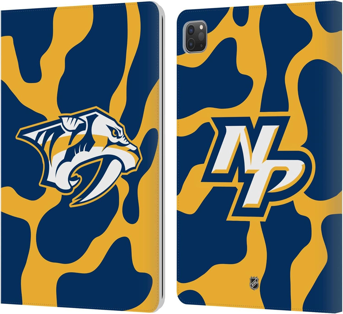 NHL Cow Pattern Leather Wallet Case for iPad Pro 11 2020/2021