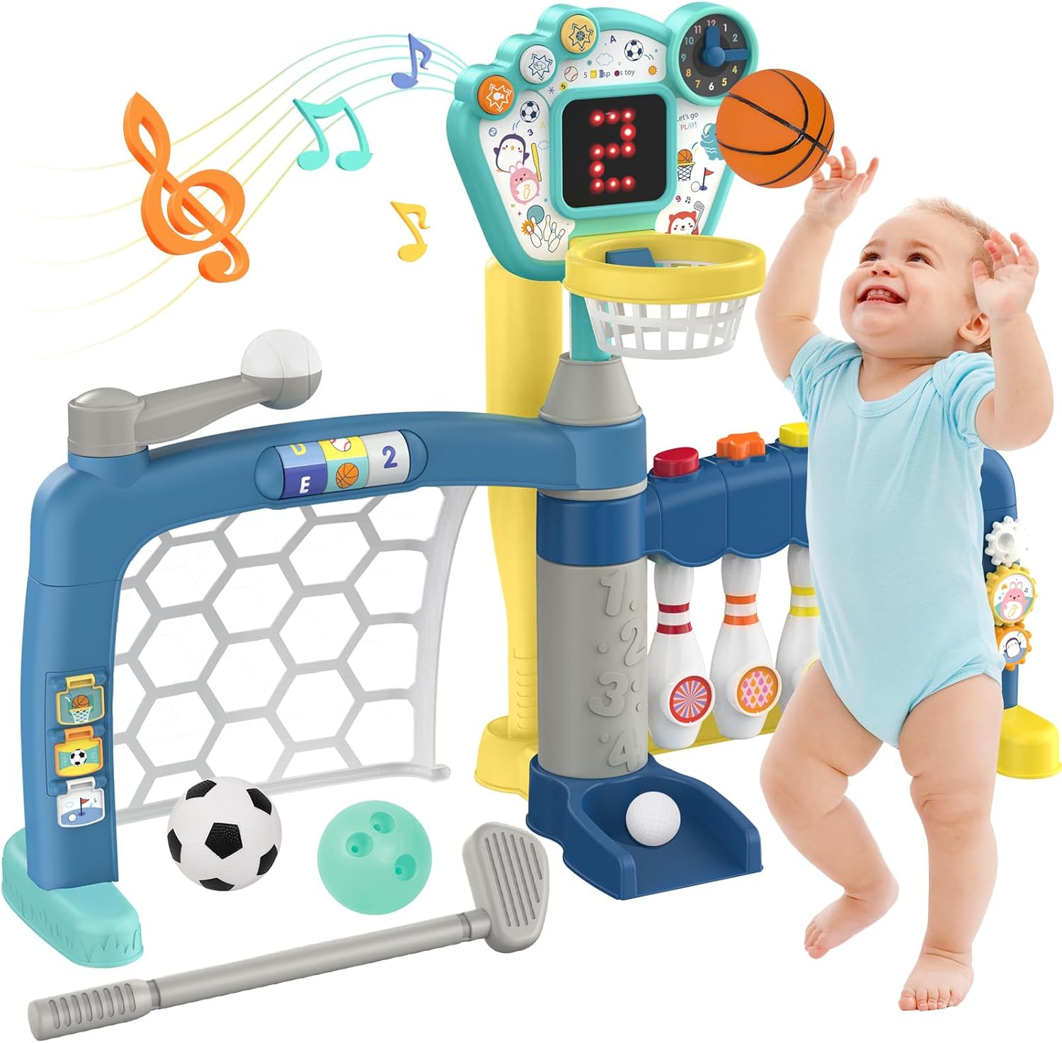 5-in-1 Toddler Sports Activity Center for Endless Fun!