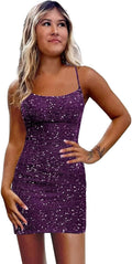 Sparkly Sequin Homecoming Dress for Teens - Short Tight Corset Prom