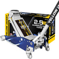 YELLOW JACKET Floor Jack 2.5 Ton Low Profile Aluminum and Steel