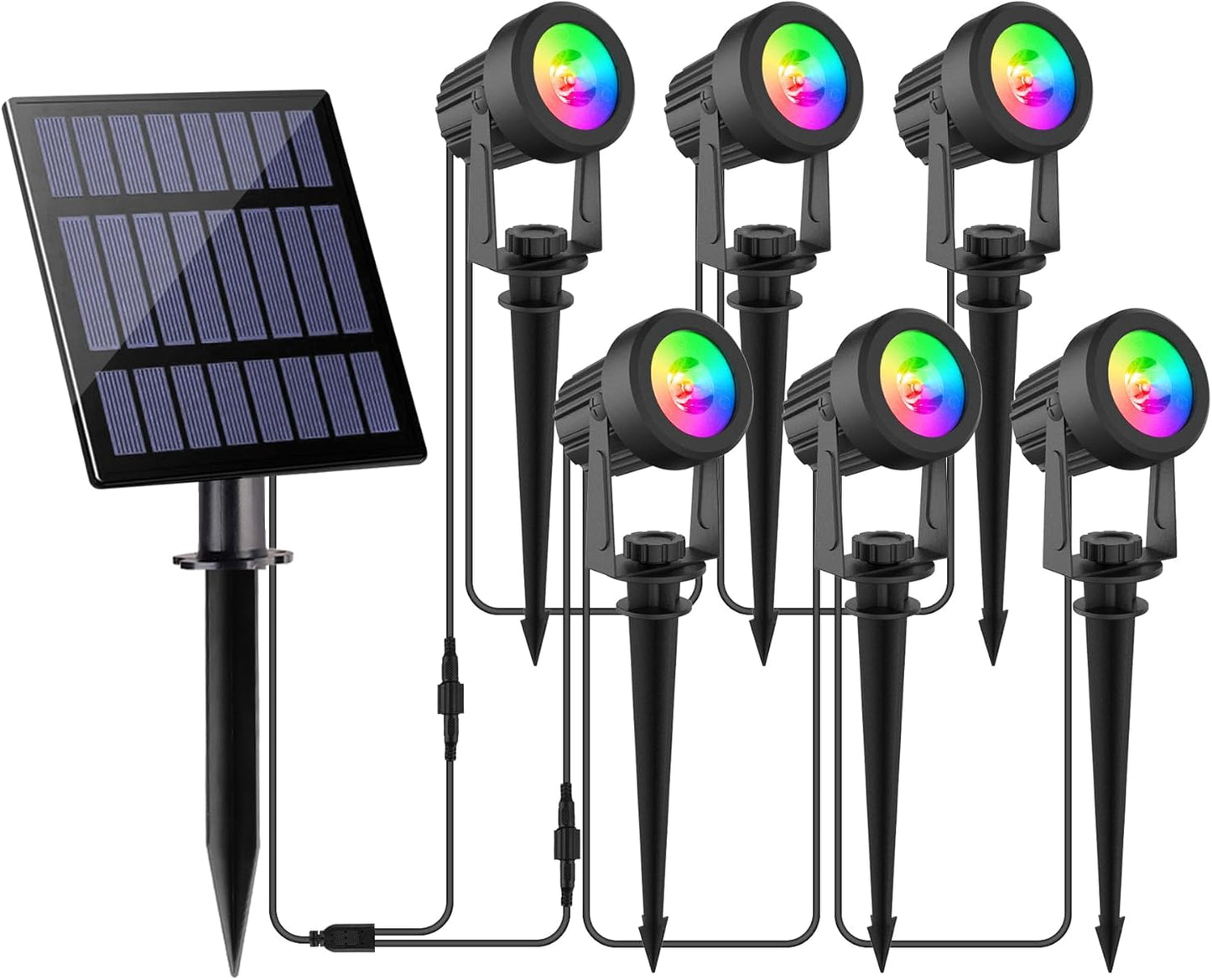 Halloween Solar Spot Lights Outdoor for Colorful Garden Decor