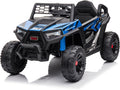 12V Kids Ride On Car Blue - Off-Road UTV Truck for Ages 3-5