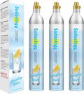 Sodaology 60L Co2 Carbonator Set of 3 - SodaStream Compatible - Effortless Refreshment