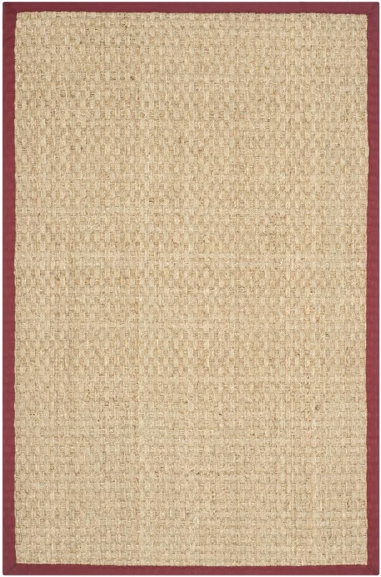 Natural Fiber Area Rug 3x5 - Seagrass Basketweave Design