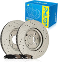 PHILTOP Front Drilled and Slotted Rotor and Pad Kit for Focus