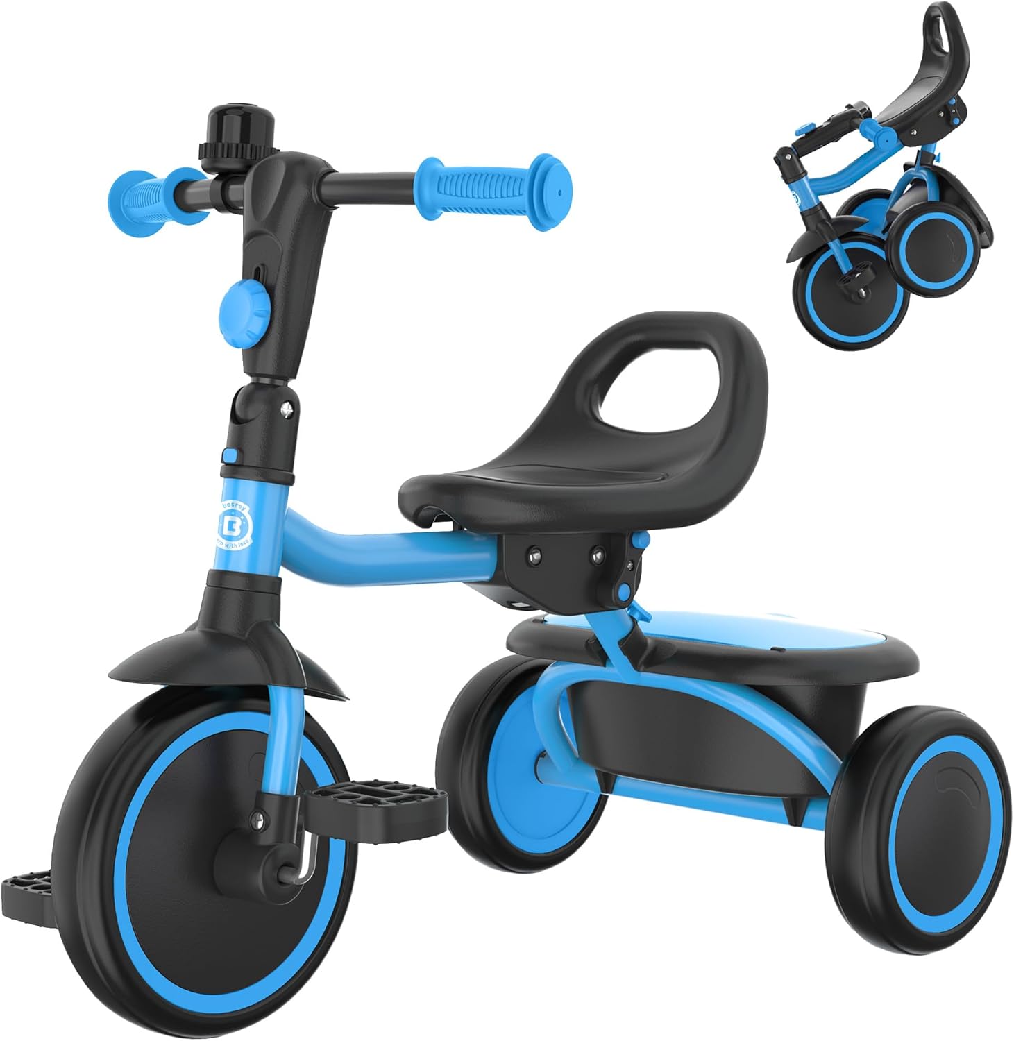 besrey Kids Tricycles for 18 Month to 5 Year Olds, Light Blue