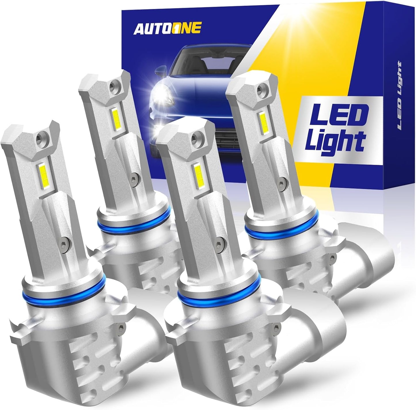 AUTOONE 9005 9006 Bulbs Combo for Bright Night Driving