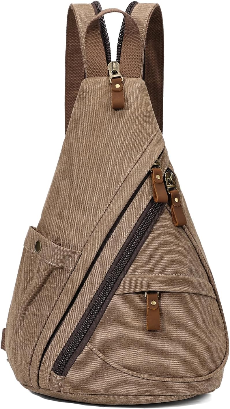KL928 Canvas Sling Bag - Stylish Crossbody Backpack for All