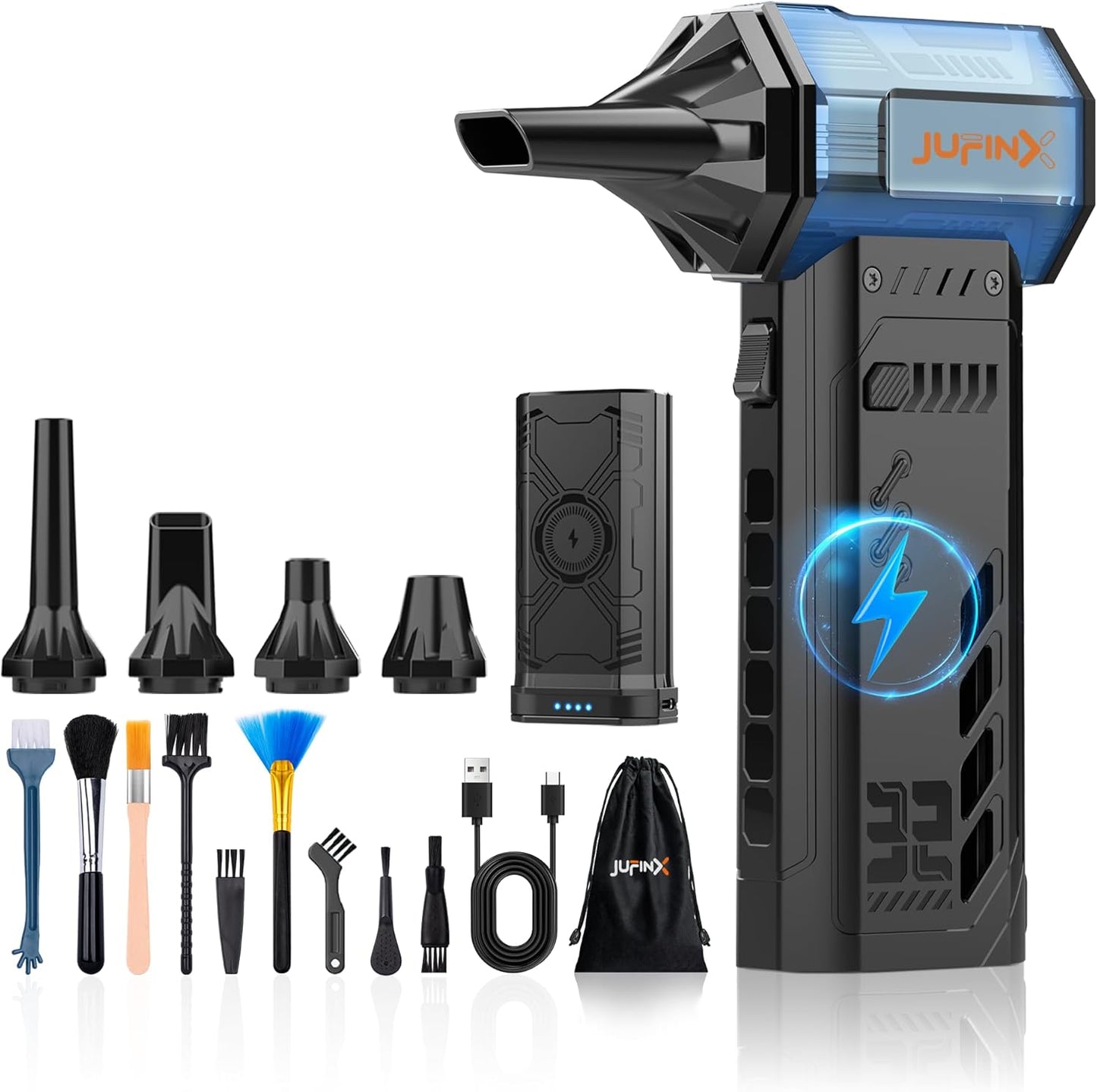 JUFINX Electric Air Duster - Powerful & Portable!