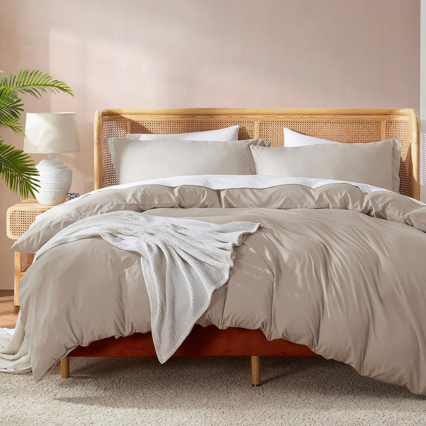 Nestl King Duvet Cover Set with Comforter Insert for Cozy Sleep