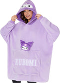 Hello Kitty Blanket Hoodie for Women Teens - Sherpa-Lined Cozy