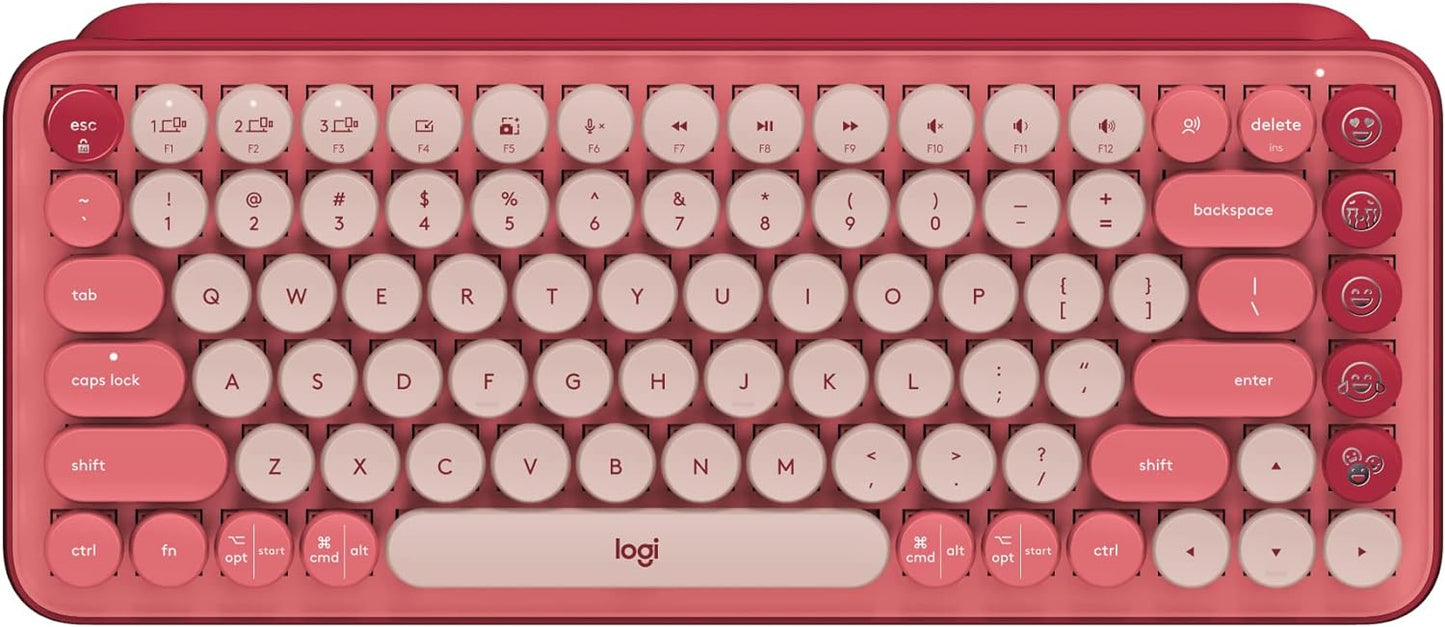 Logitech POP Emoji Keyboard - Versatile, Compact, Multi-Device