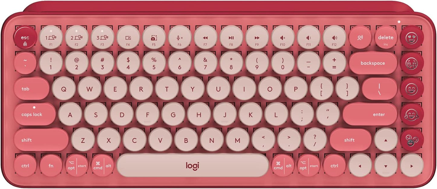 Logitech POP Mechanical Keyboard - Emoji Keys, Compact Design, Multi-Device
