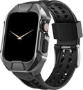 Fcyao Bands Compatible with Apple Watch 44/45mm - Rugged Stainless