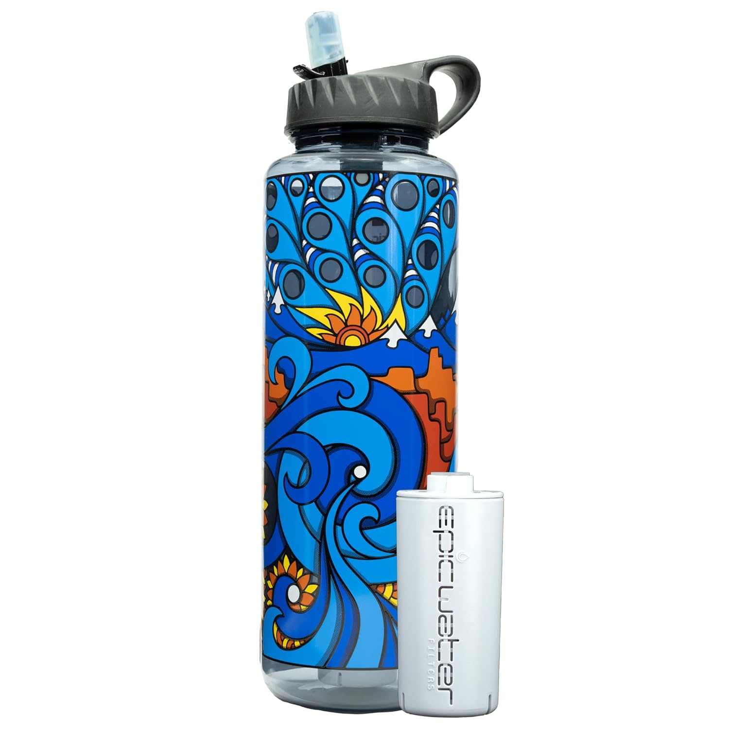 Epic Water Filters Nalgene OG Water Bottle with Dual Filter Power
