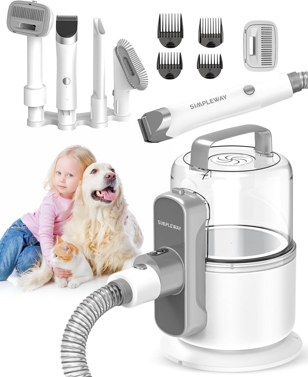 3-Level Dog Grooming Vacuum: Easy Shedding Solution