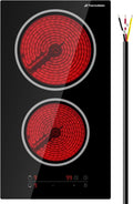 ThermoMate 2 Burners Electric Cooktop for Efficient Cooking