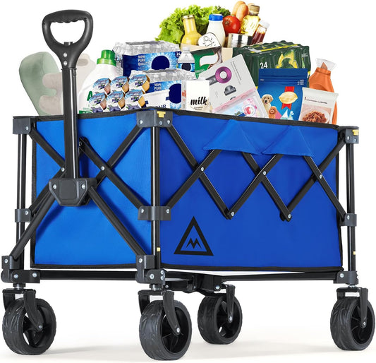 Foldable Wagon Cart for Beach, Garden, and Grocery Use