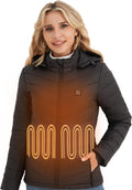 Heated Jackets for Women with 12V Battery Pack and 6 Zones