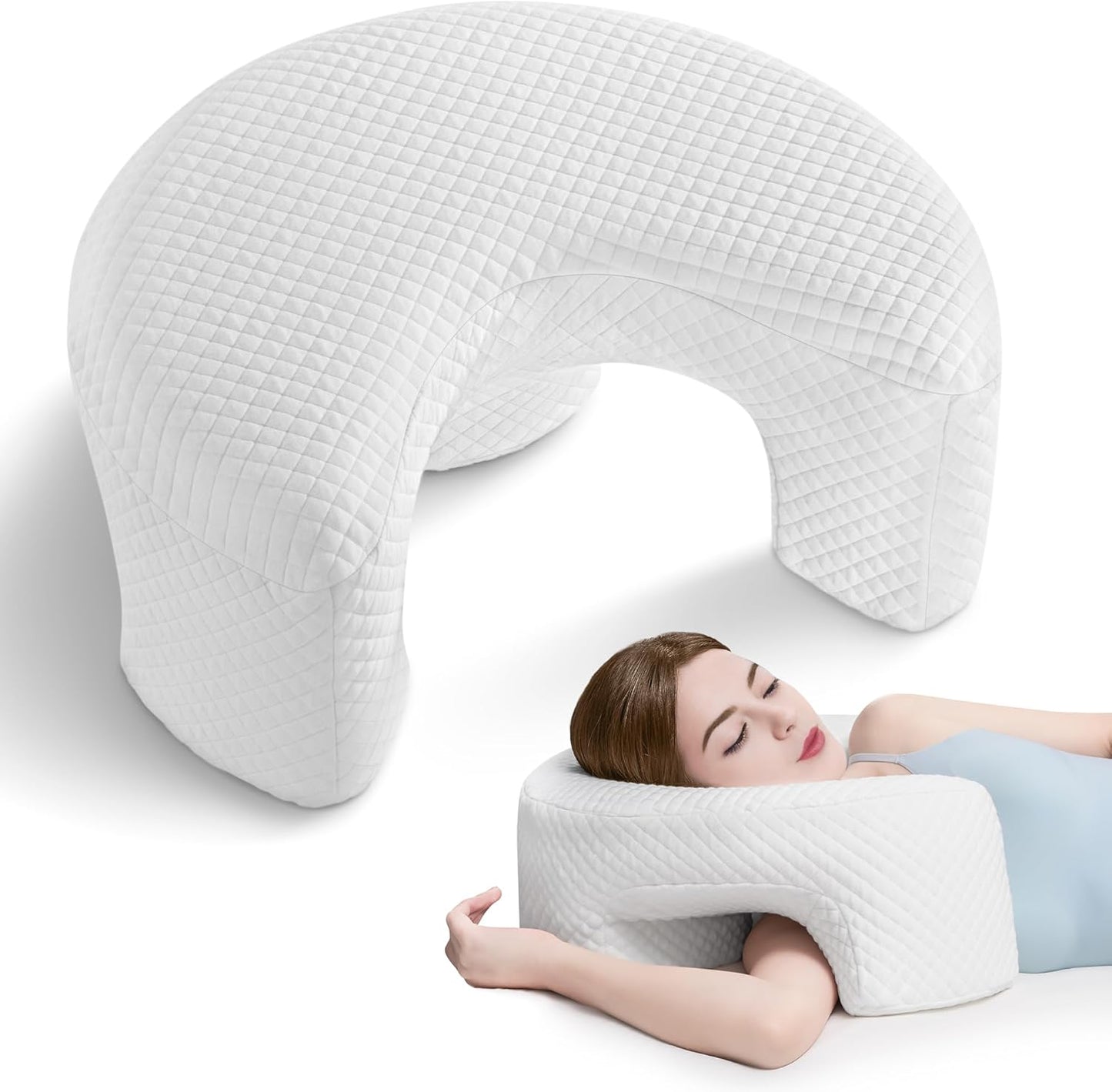 Ergonomic Memory Foam Side Sleeping Pillow for Pain Relief